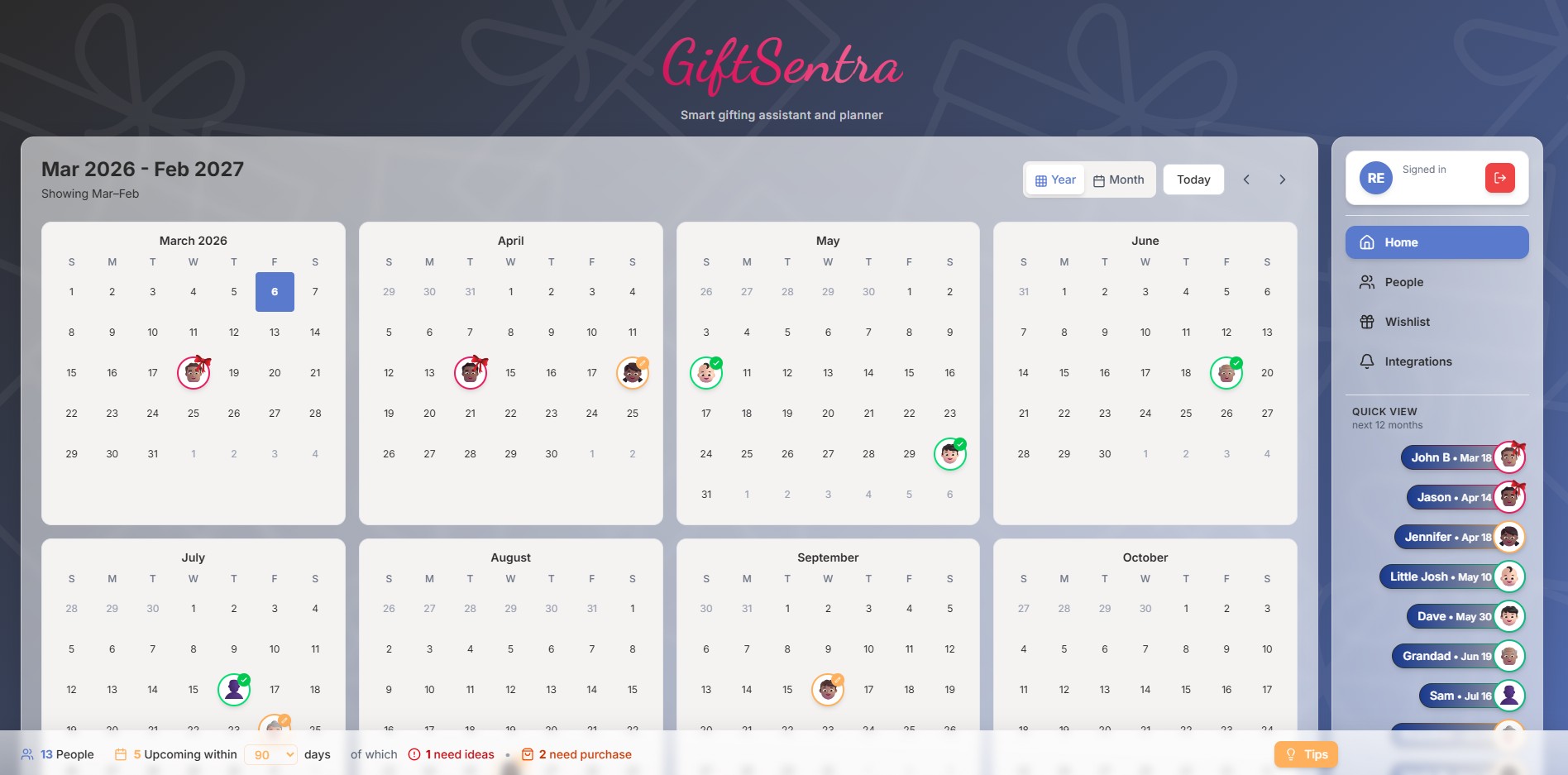 GiftSentra Web